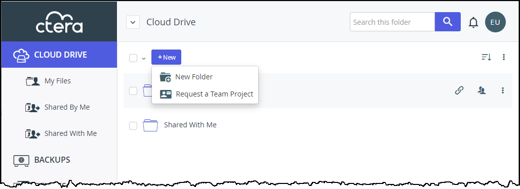 Requesting a Team Project Using Team Storage