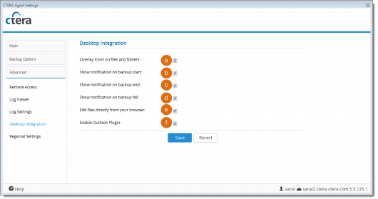 Specifying An Icon To Identify Files For Backup And Setting Up Notifications And Desktop Integration