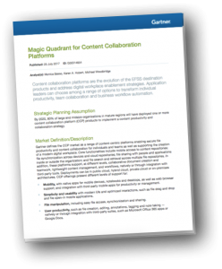 Gartner 2017 Magic Quadrant for Content Collaboration Platforms