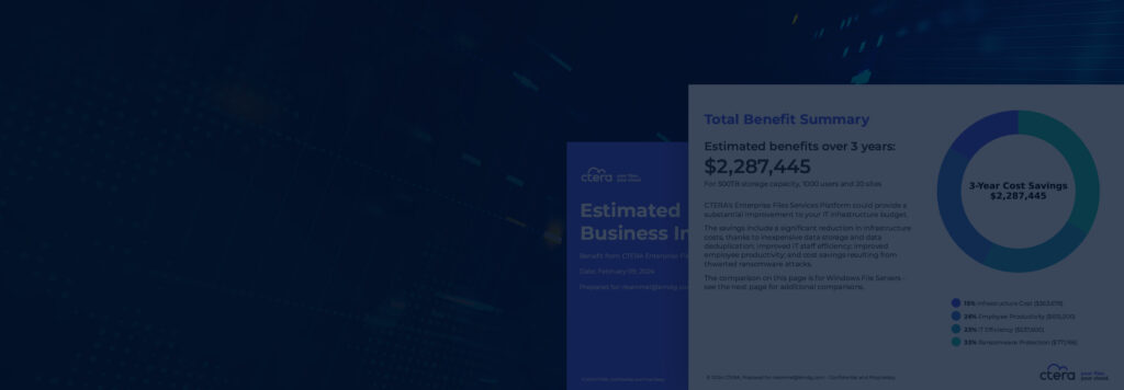 CTERA TCO calculator