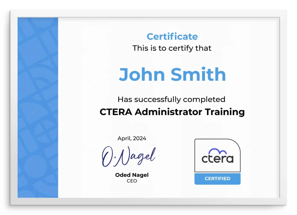 CTERA Administrator Training