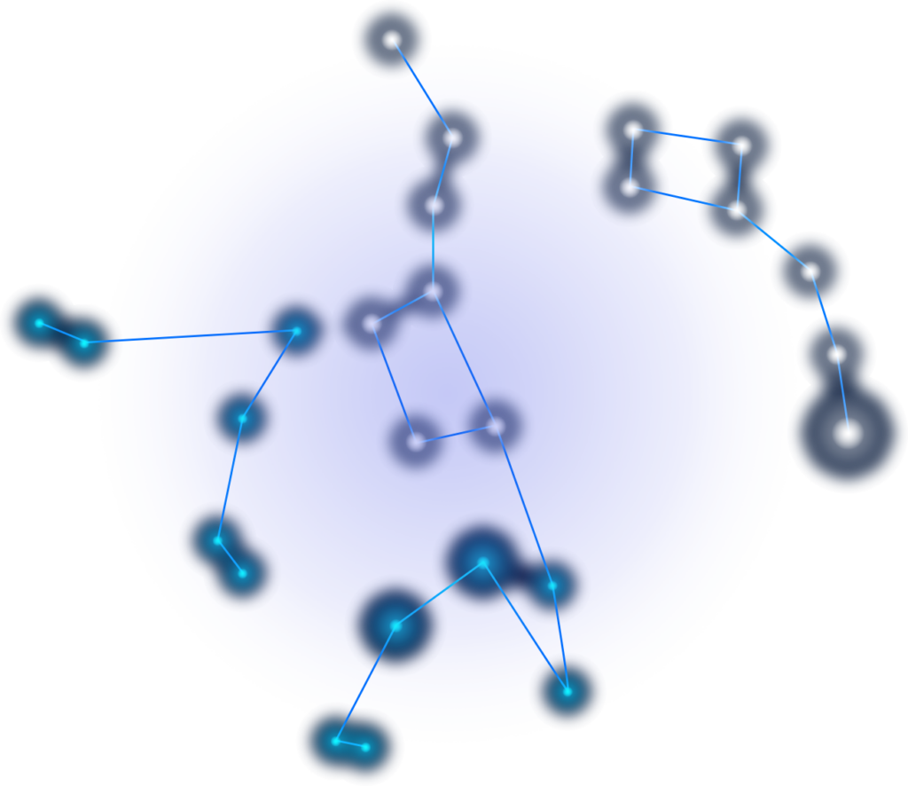 Representation of cloud storage in the stars