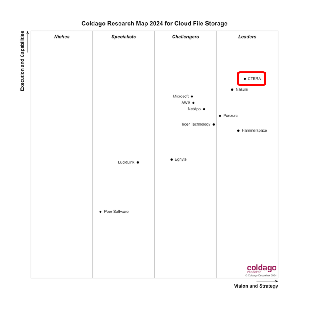 Image for Coldago Map for Cloud File Storage