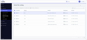 CTERA Global File Locking Dashboard