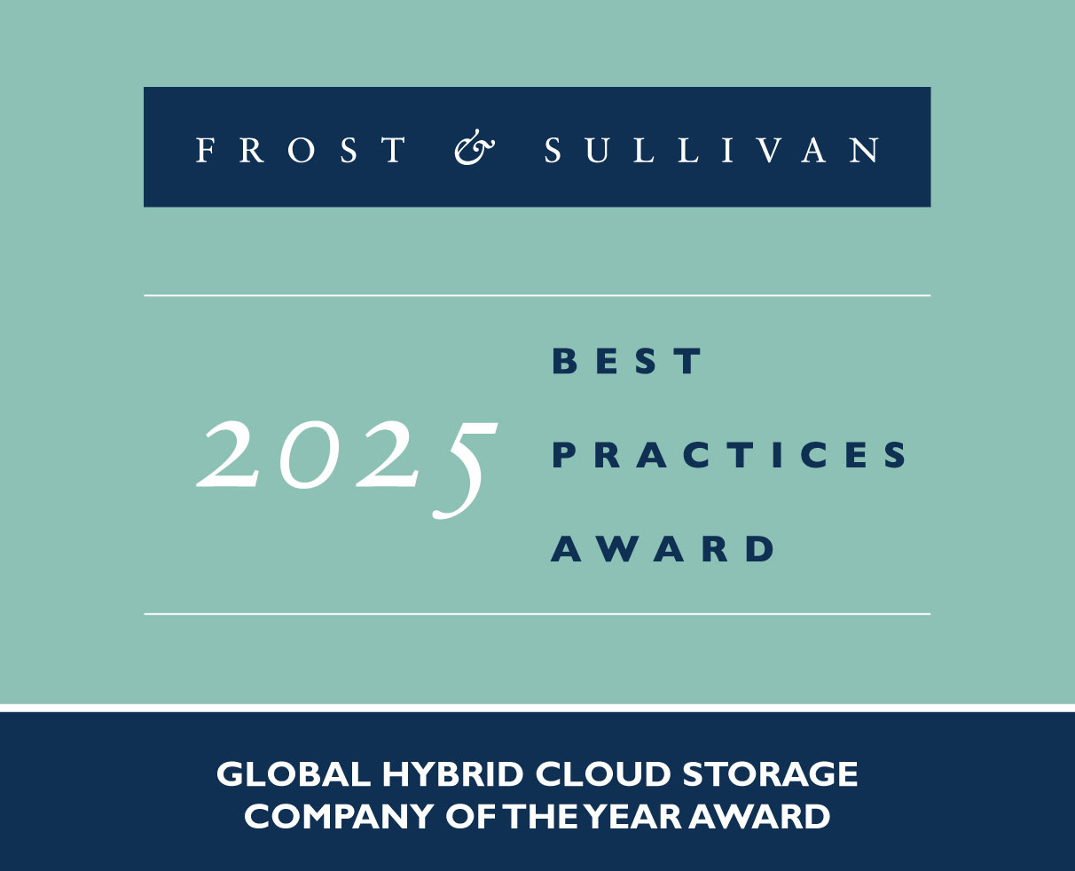 Frost & Sullivan 2025 Global Company of the Year in hybrid cloud storage